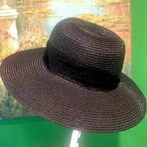 🏷 Women’s Straw Black Bucket Sunblock 👒 Hat
